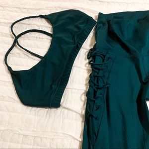 Mike Yoga leggings and sports bra